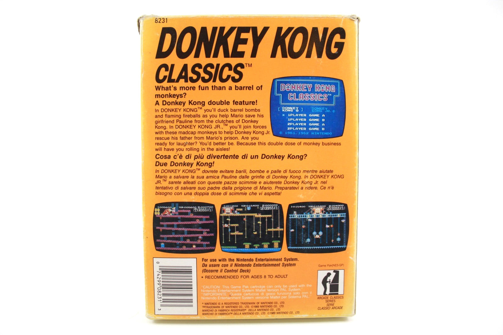 Donkey Kong Classics - Nintendo Entertainment System (NES) [PAL] - WITH WARRANTY