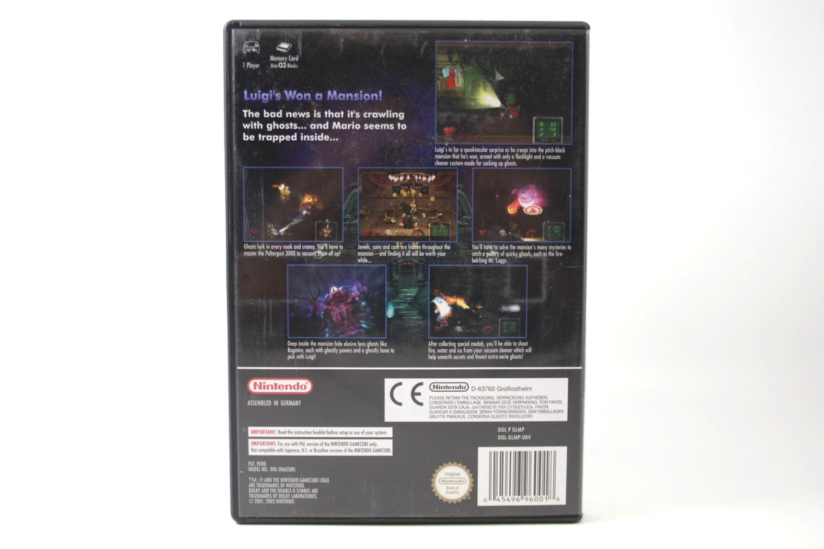 **MINT DISC** Luigi's Mansion (GameCube) [PAL] - WITH WARRANTY - Luigis
