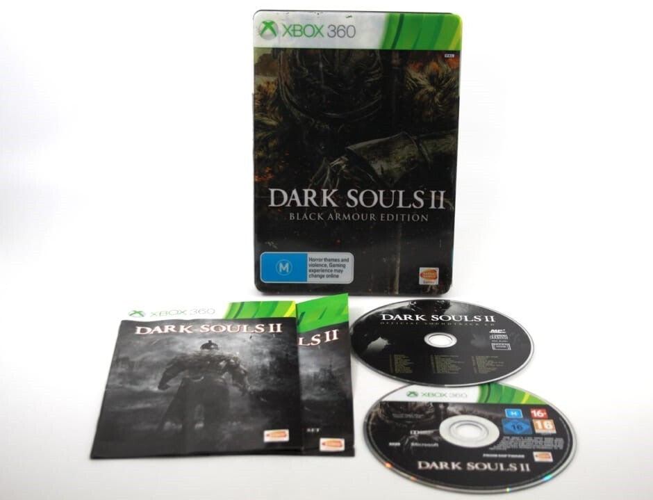 Dark Souls II - Black Armour Edition Collectors SteelBook - Xbox 360 COMPLETE