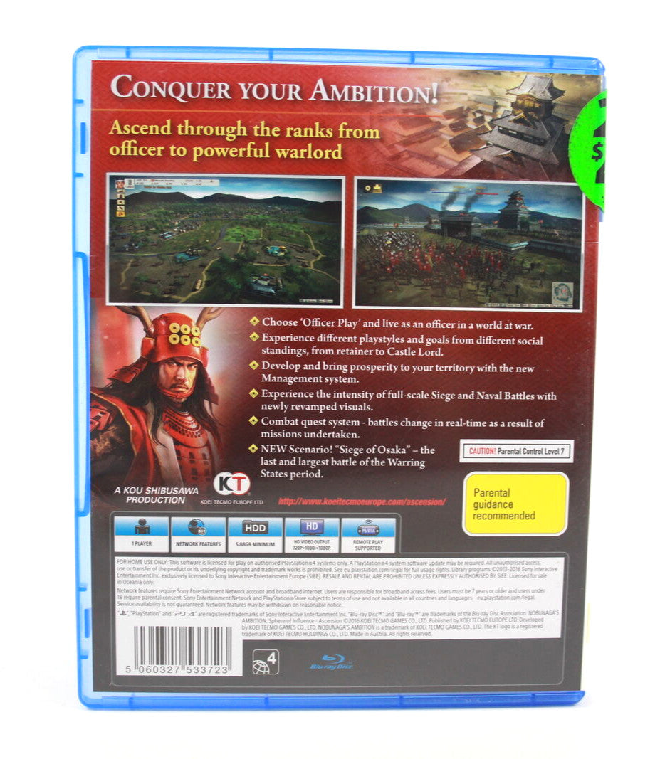 Nobunaga's Ambition: Sphere of Influence - Ascension (PS4) [PAL] - Nobunagas