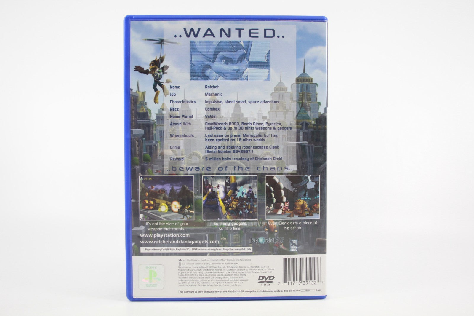 Ratchet & Clank (BLACK LABEL) - PlayStation 2 (PS2) [PAL] - WITH WARRANTY