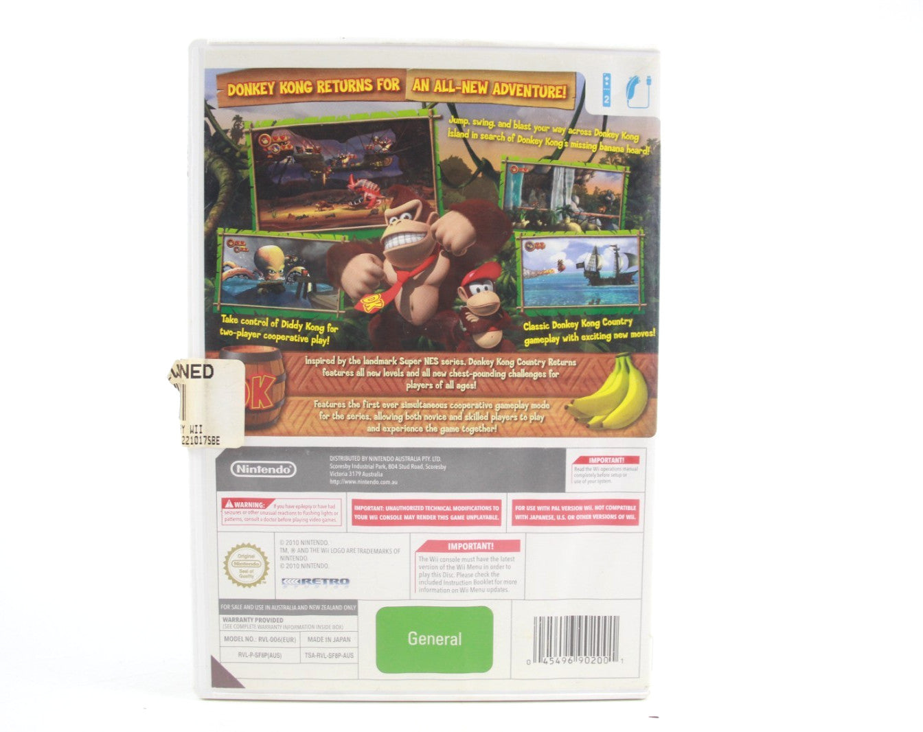 Donkey Kong Country Returns - Nintendo Wii [PAL] - WITH WARRANTY