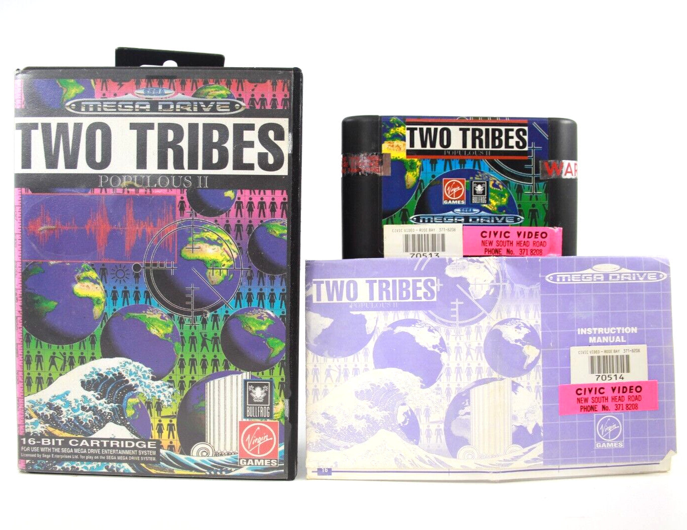Two Tribes: Populous II - SEGA Mega Drive [PAL] - WITH WARRANTY