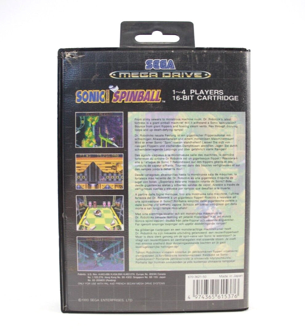 Sonic Spinball - SEGA Mega Drive [PAL] - WITH WARRANTY