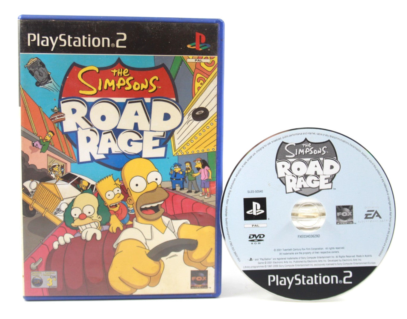 The Simpsons Road Rage - PlayStation 2 (PS2) [PAL] - WITH WARRANTY *COS*