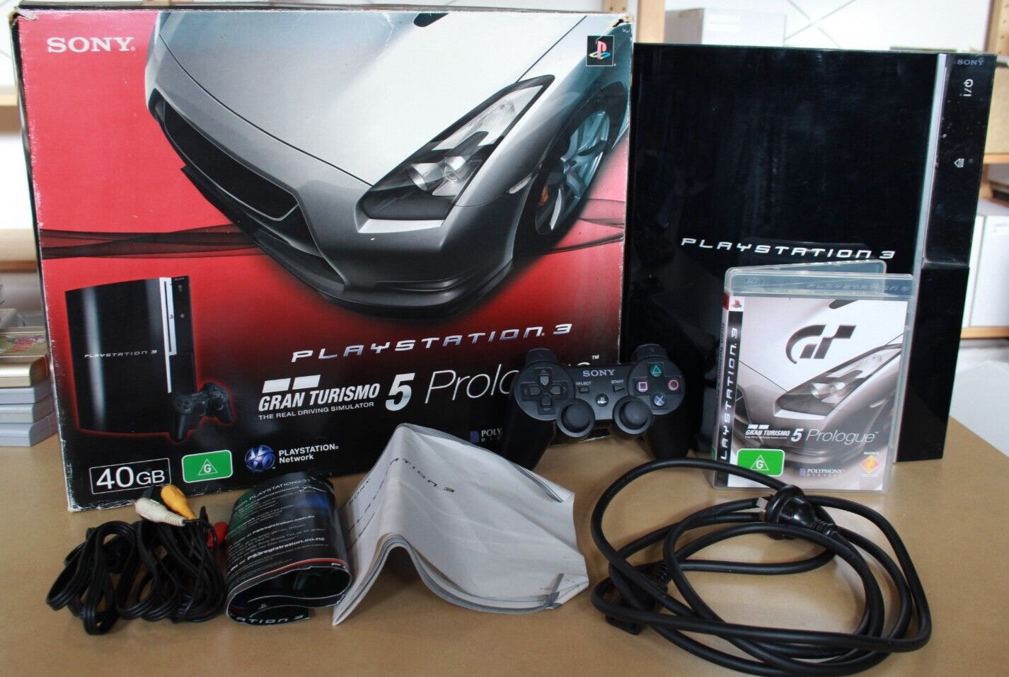 Sony PS3 Fat Console (40GB, Gran Turismo Prologue LIMITED EDITION) - BOXED