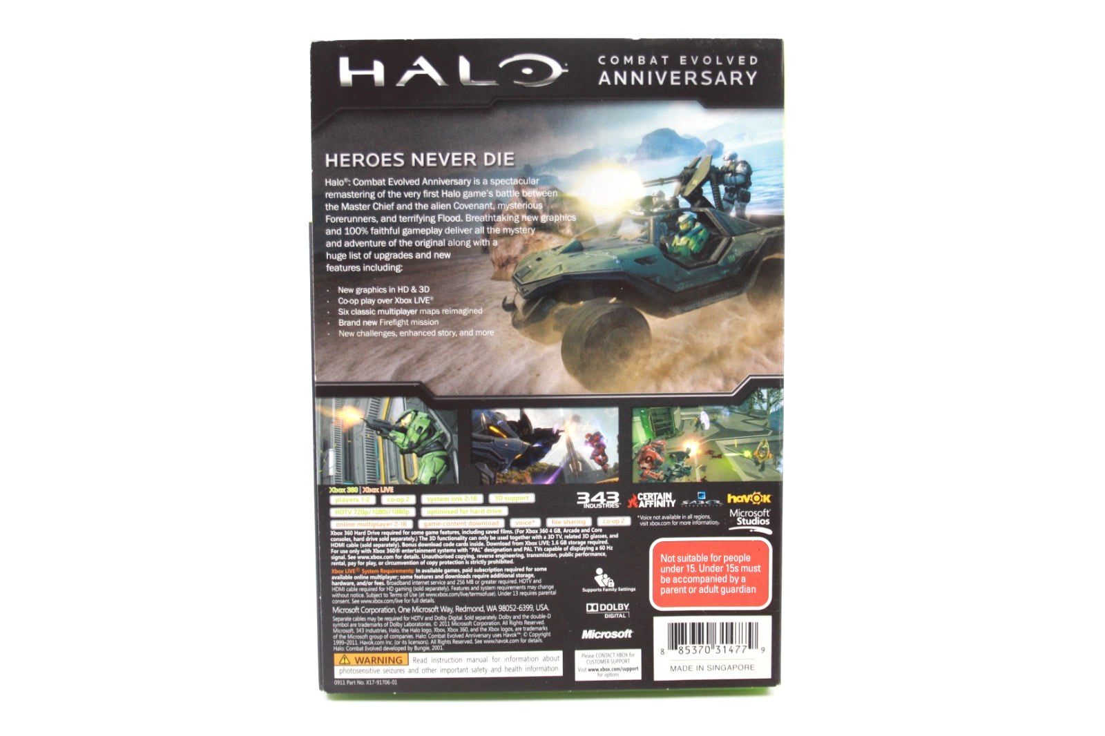 Halo Combat Evolved Anniversary - Xbox 360 [PAL] - WITH WARRANTY