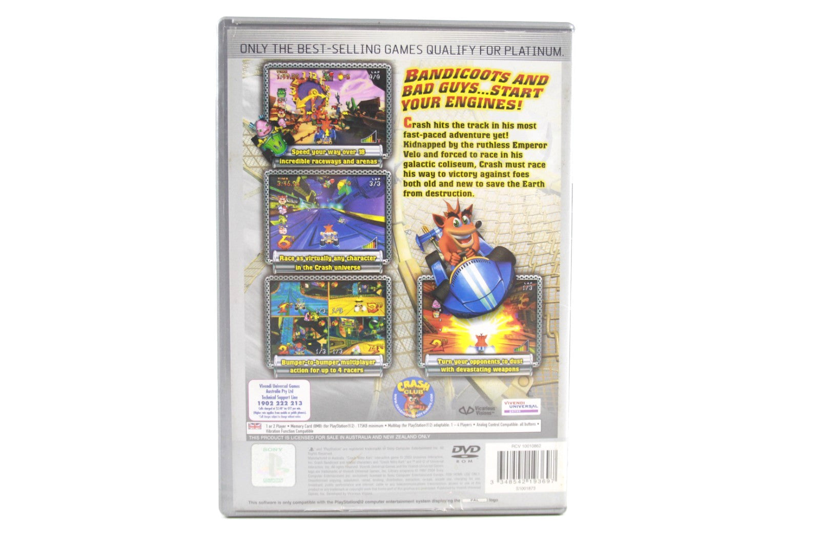Crash Nitro Kart [Platinum] - PlayStation 2 (PS2) [PAL] - WITH WARRANTY