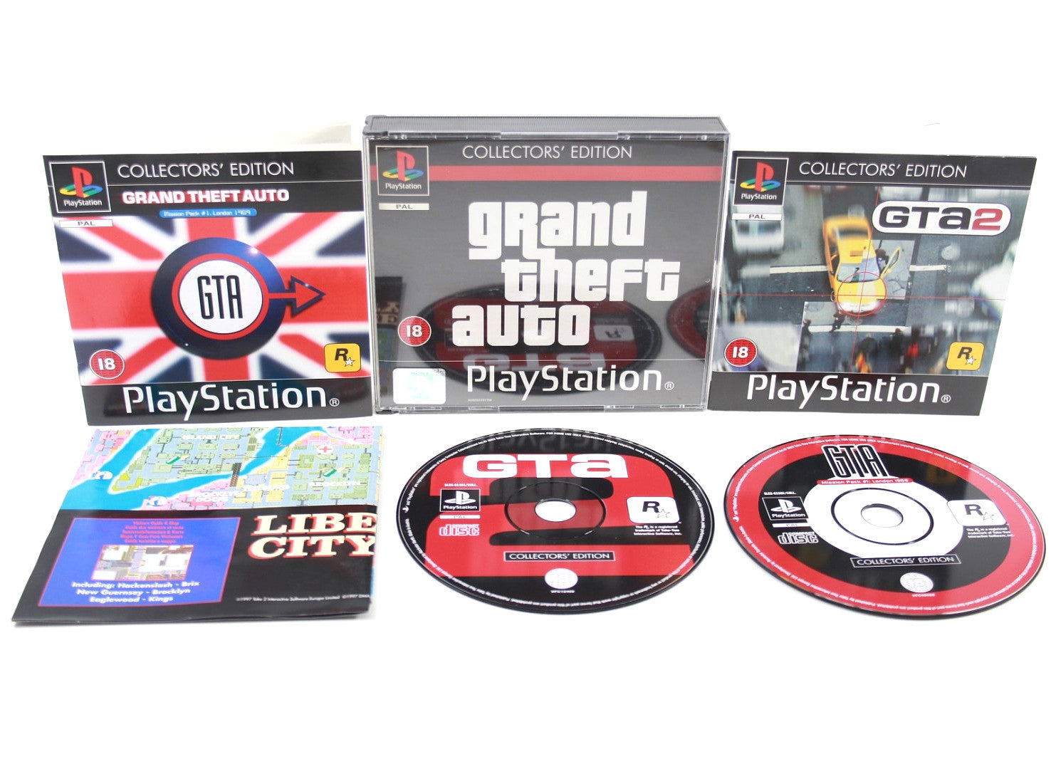 Grand Theft Auto Collectors Edition - PlayStation (PS1) [PAL] *MISSING GTA1*