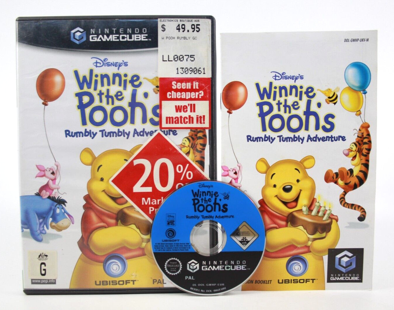Winnie The Pooh’s Rumbly Tumbly Adventure - Nintendo GameCube [PAL] - WARRANTY