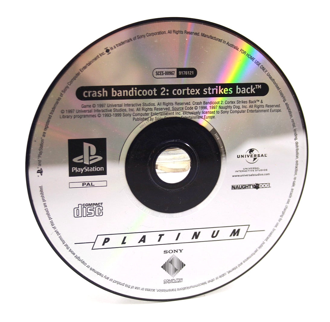 Crash Bandicoot 2: Cortex Strikes Back  [DISC ONLY] - PlayStation 1 (PS1) [PAL]