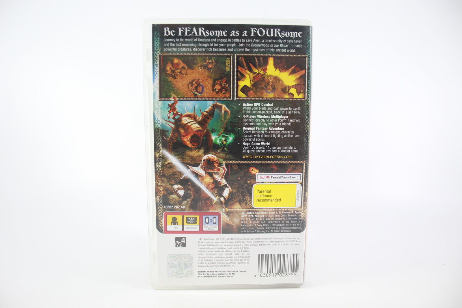 Untold Legends: Brotherhood of the Blade (PSP) [PAL] - WITH WARRANTY