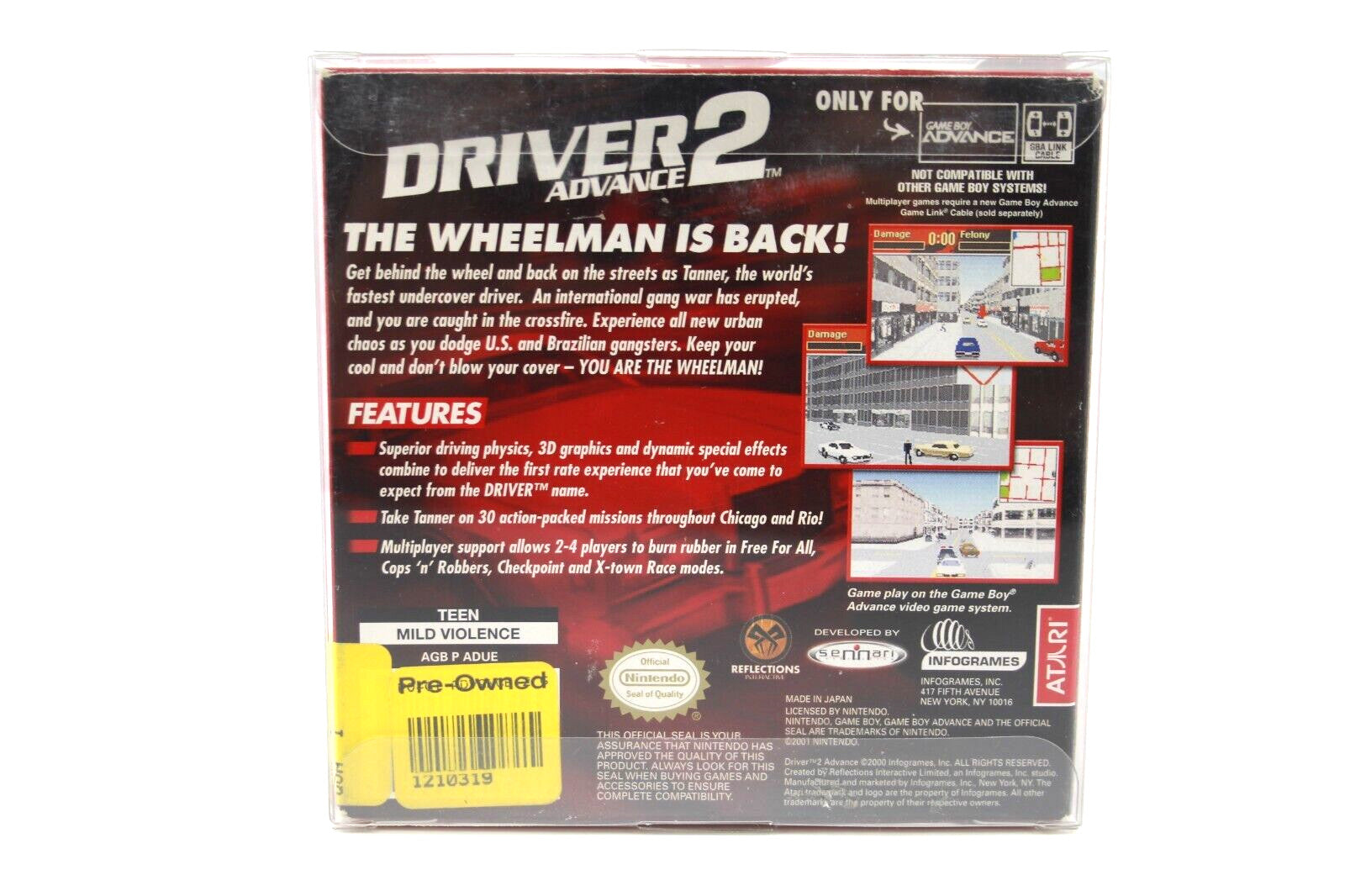 Driver 2: Advance - Nintendo Gameboy Advance (GBA) - WITH WARRANTY