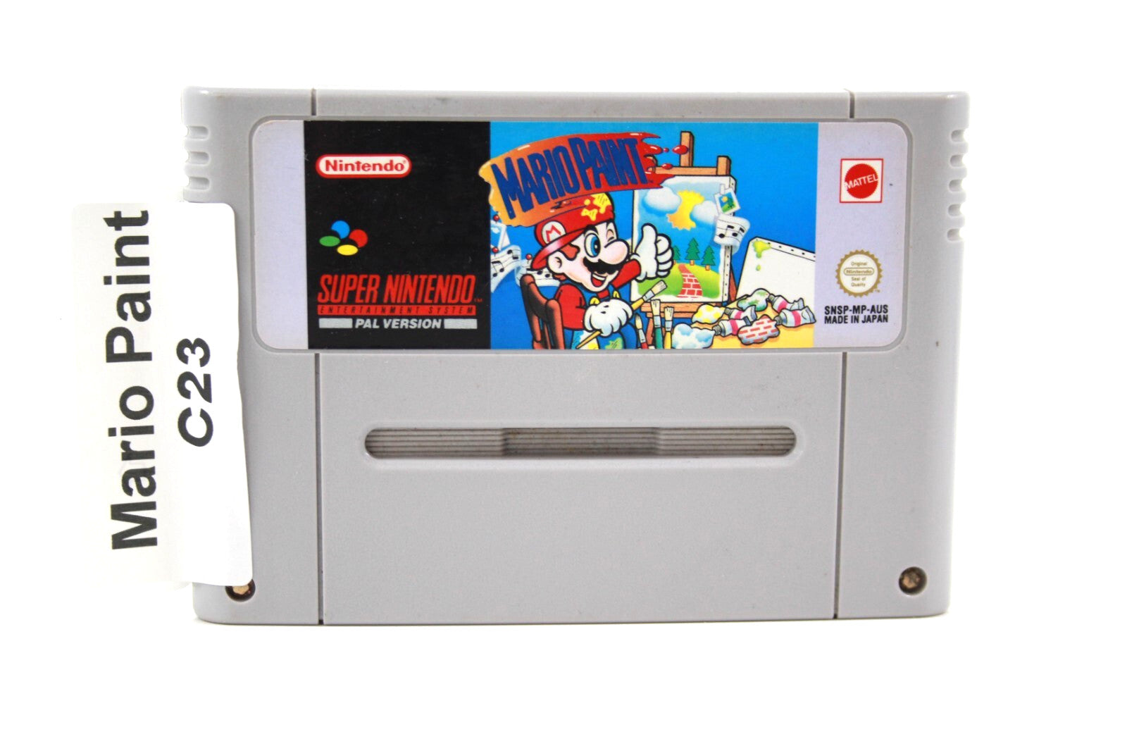 Mario Paint - [NEW SAVE BATTERY] Super Nintendo (SNES) [PAL] - WITH WARRANTY