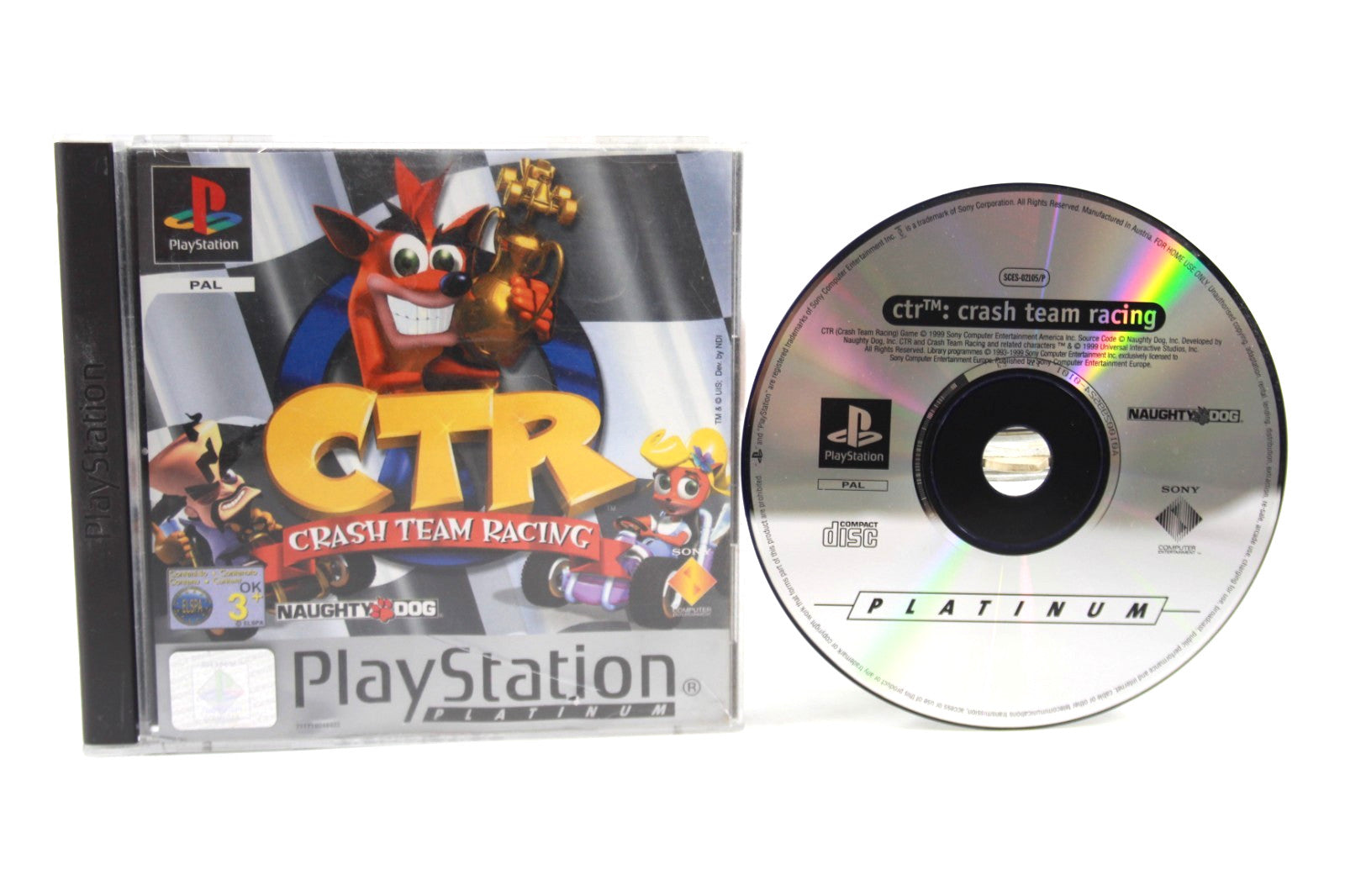 CTR: Crash Team Racing [Platinum] - PlayStation (PS1) [PAL] - WITH WARRANTY