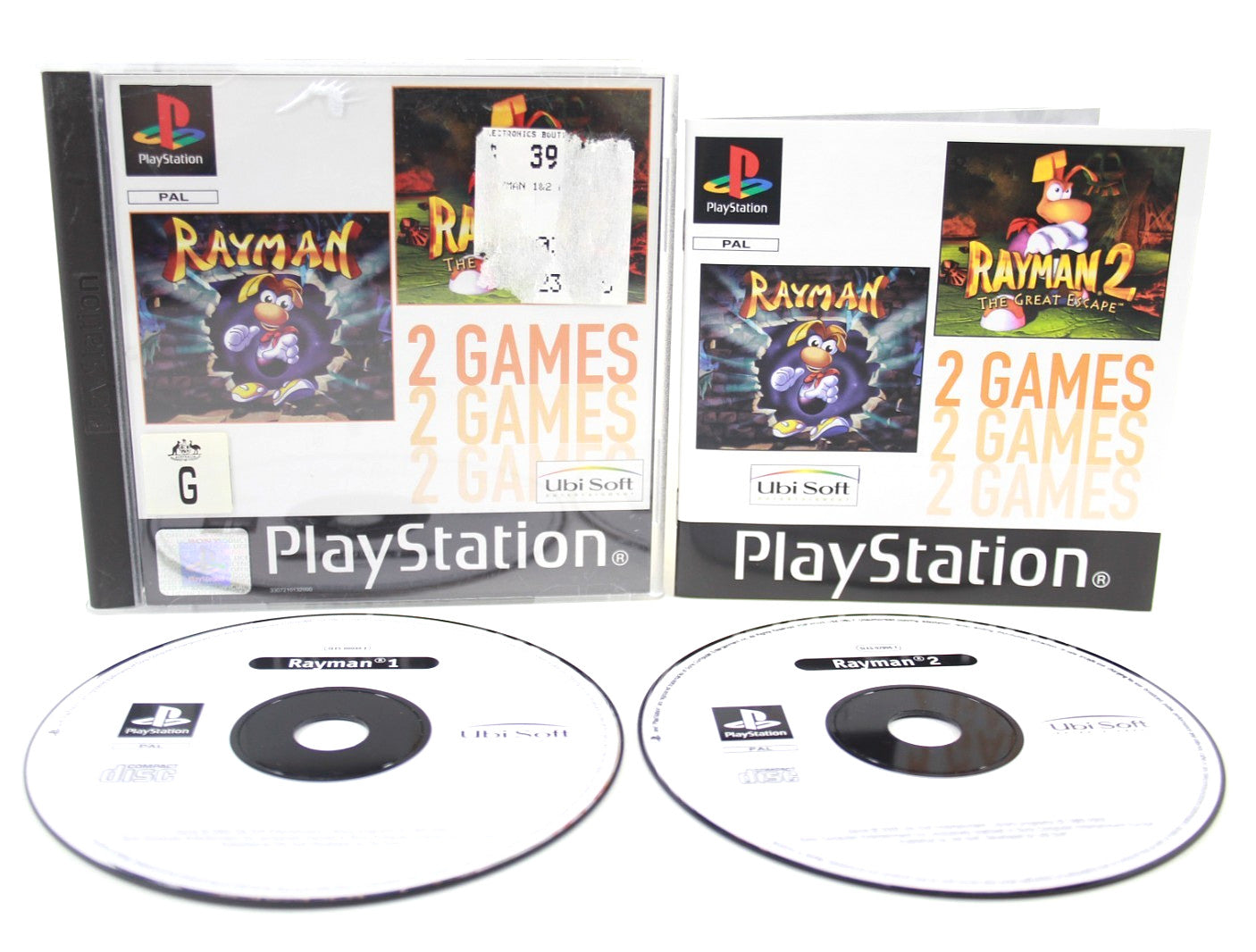 Rayman 1 & 2 Double Pack - PlayStation (PS1) [PAL] - WITH WARRANTY