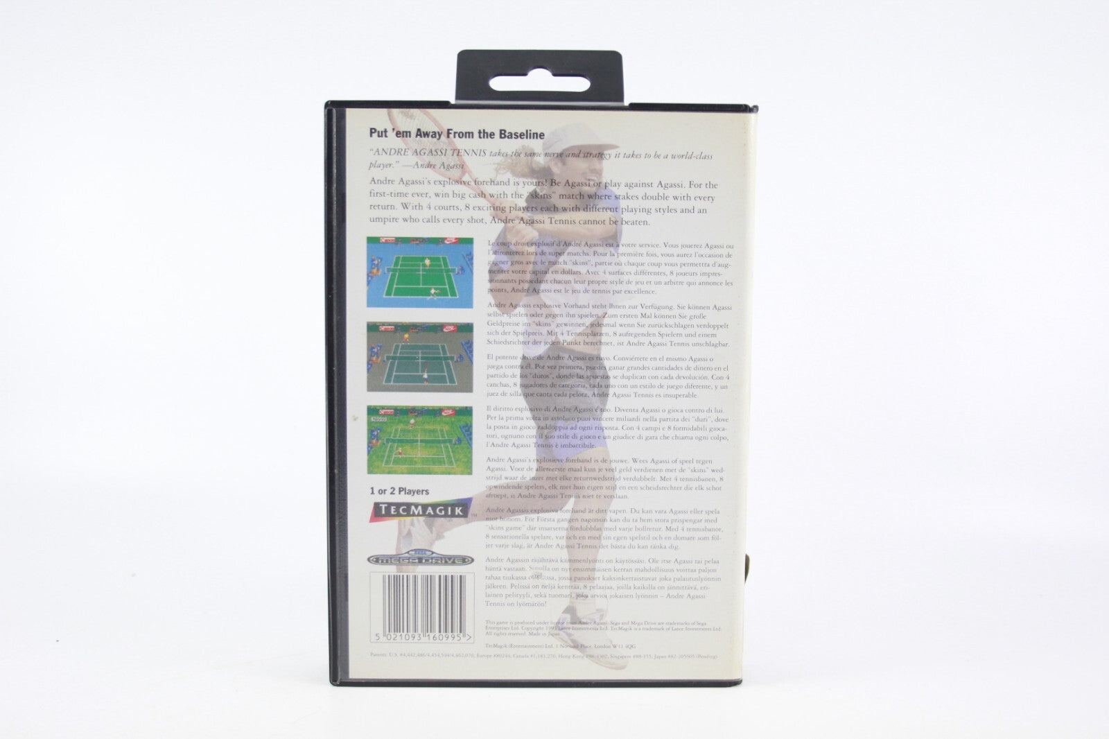 Andre Agassi Tennis - SEGA Mega Drive [PAL] - WITH WARRANTY