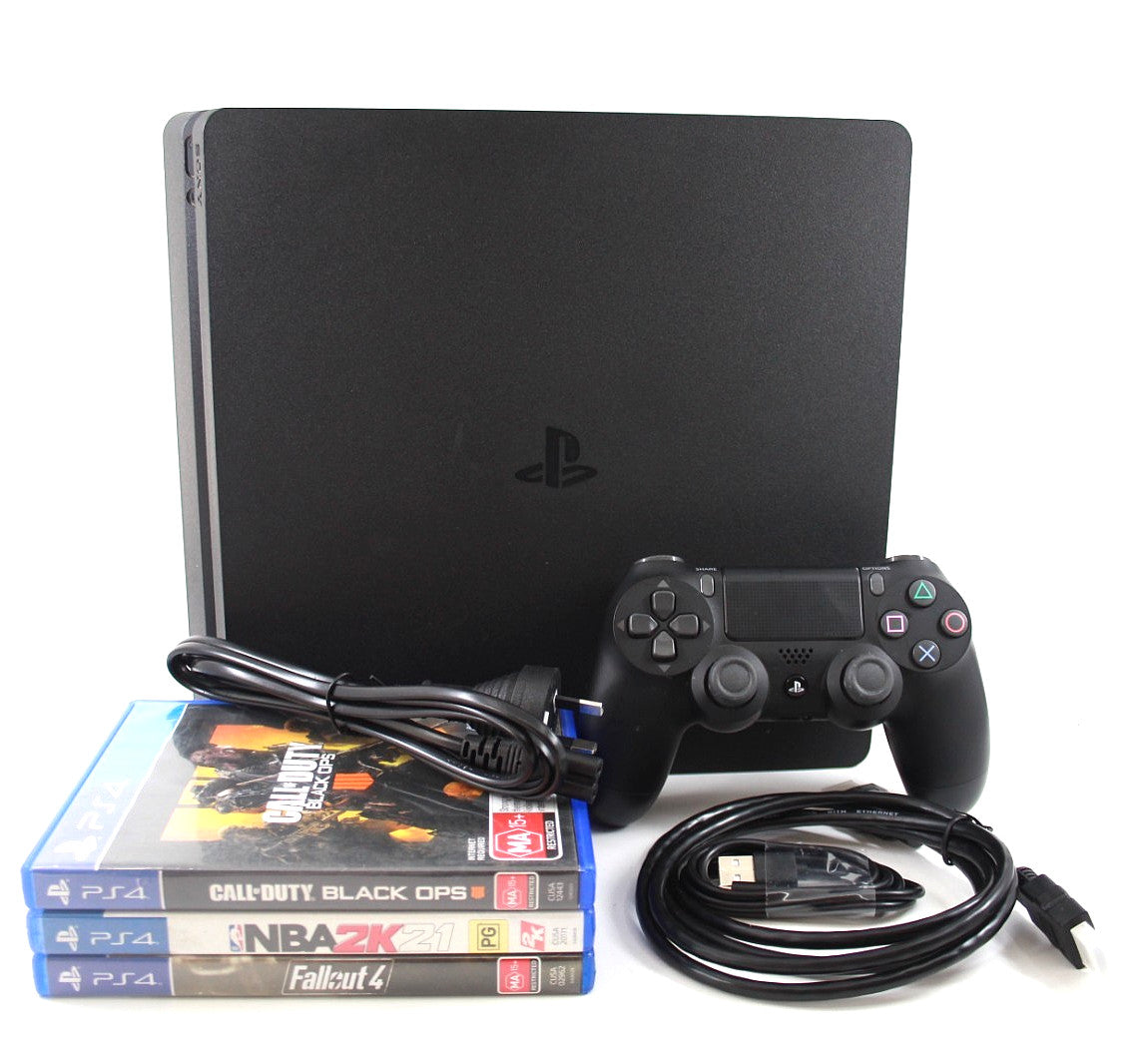 Official Playstation 4 PS4 Slim 500GB or 1TB Console Bundle -w 60day WARRANTY