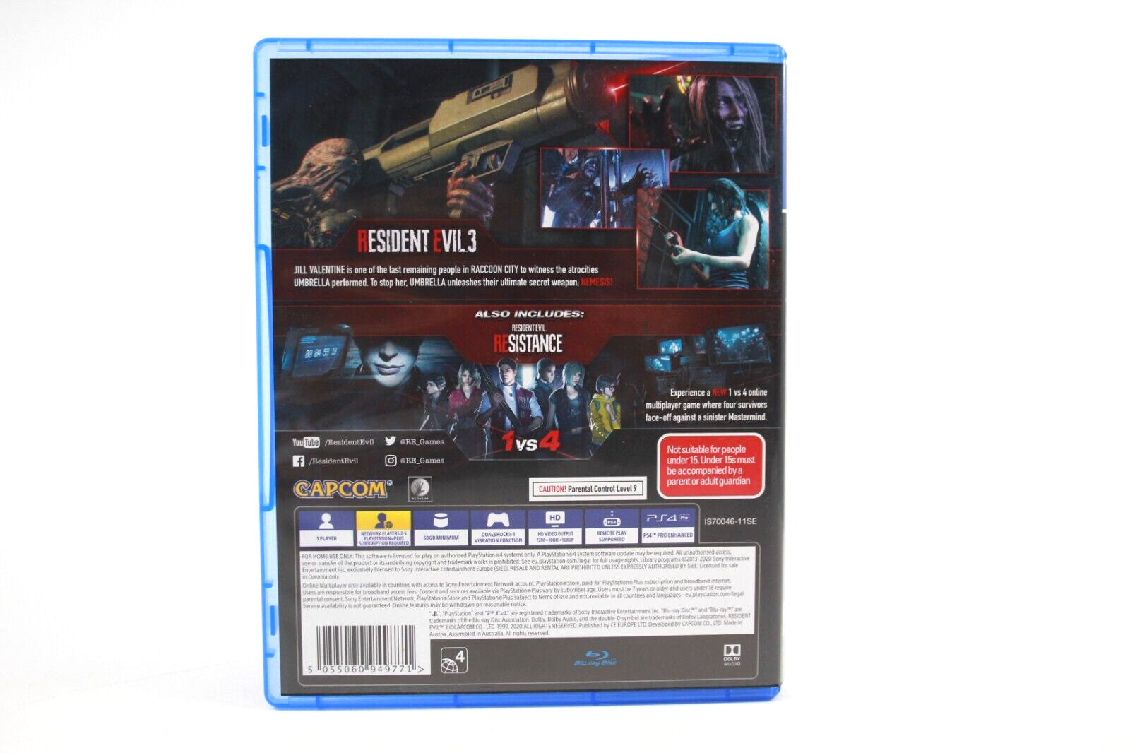 Resident Evil 3 [Lenticular Cover] - PlayStation 4 (PS4) [PAL] - WITH WARRANTY