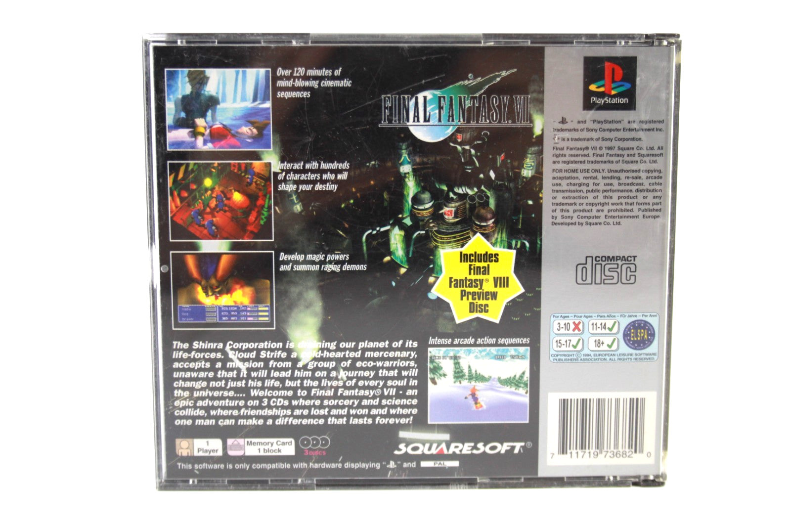 Final Fantasy VII [Platinum] - PlayStation (PS1) [PAL] - WITH WARRANTY
