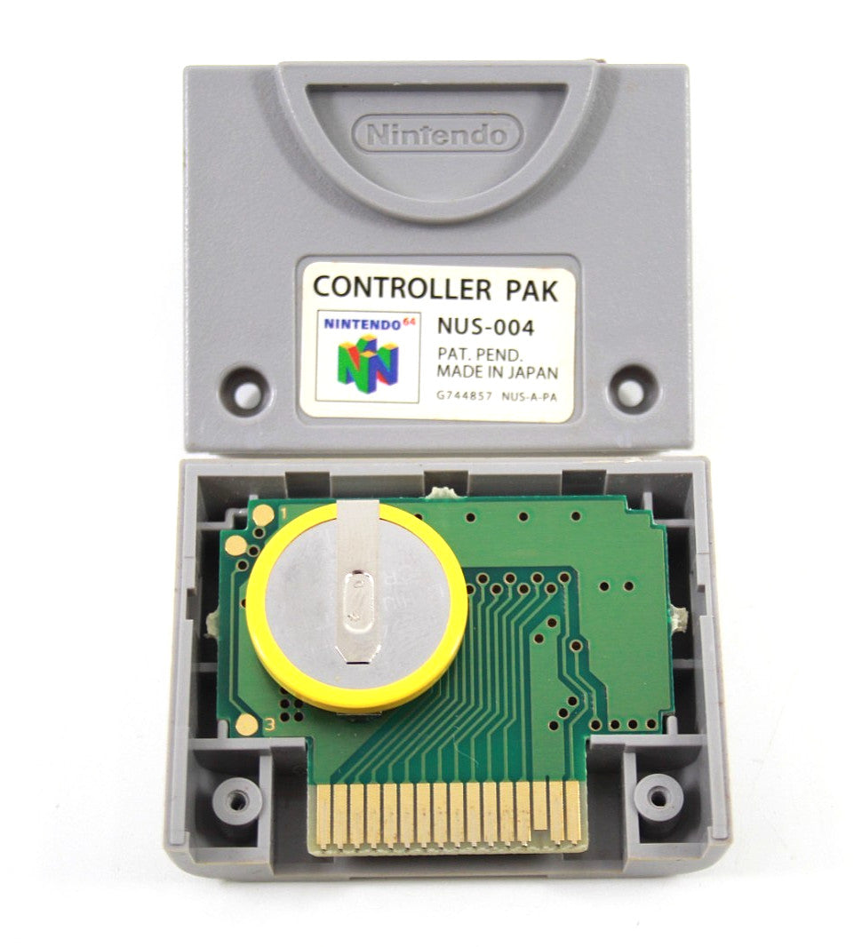 Genuine Controller Pak Pack/Memory Card for Nintendo 64 N64  **NEW BATTERY**