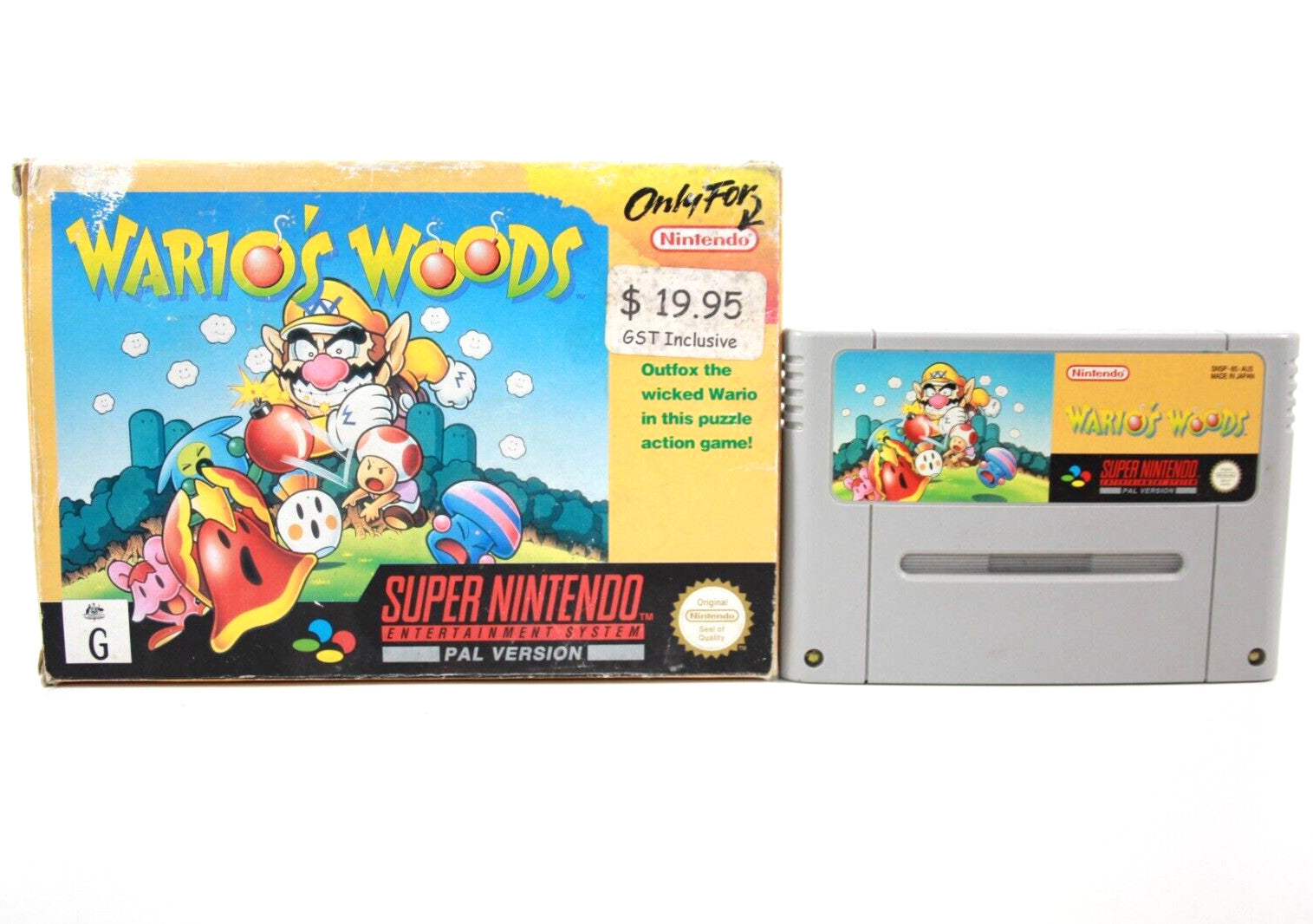 Wario’s Woods - Super Nintendo (SNES) [PAL] - WITH WARRANTY