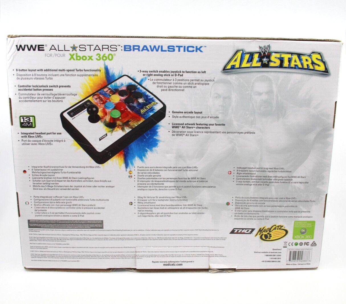 WWE All Stars Brawl Stick (Mad Catz) Microsoft Xbox 360 - WITH WARRANTY