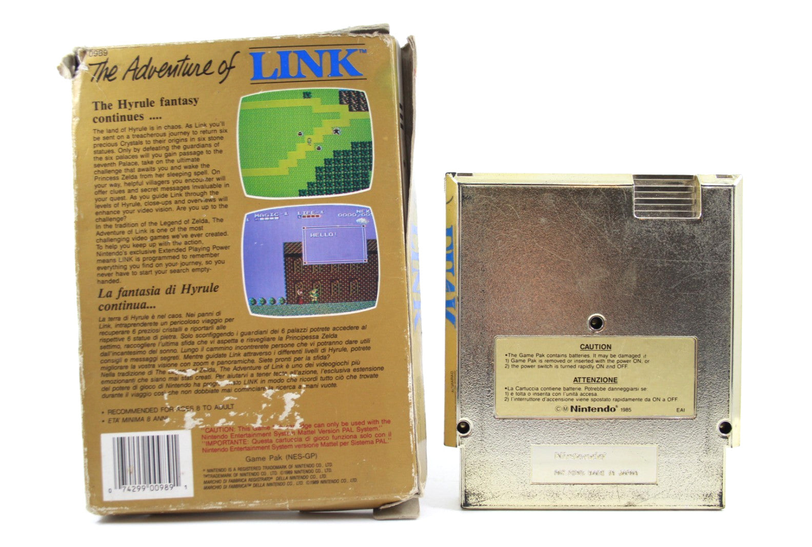 Zelda 2 The Adventure of Link - Nintendo Entertainment System (NES) [PAL]