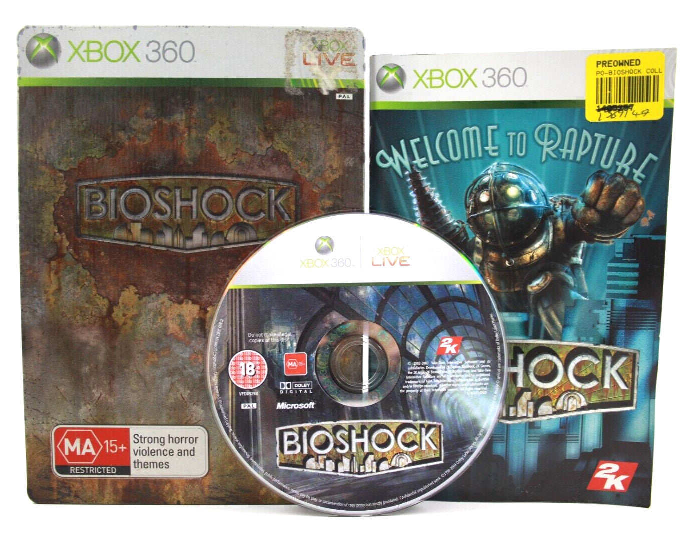 BioShock [Limited Edition Steel Book] - Xbox 360 [PAL] - WITH WARRANTY