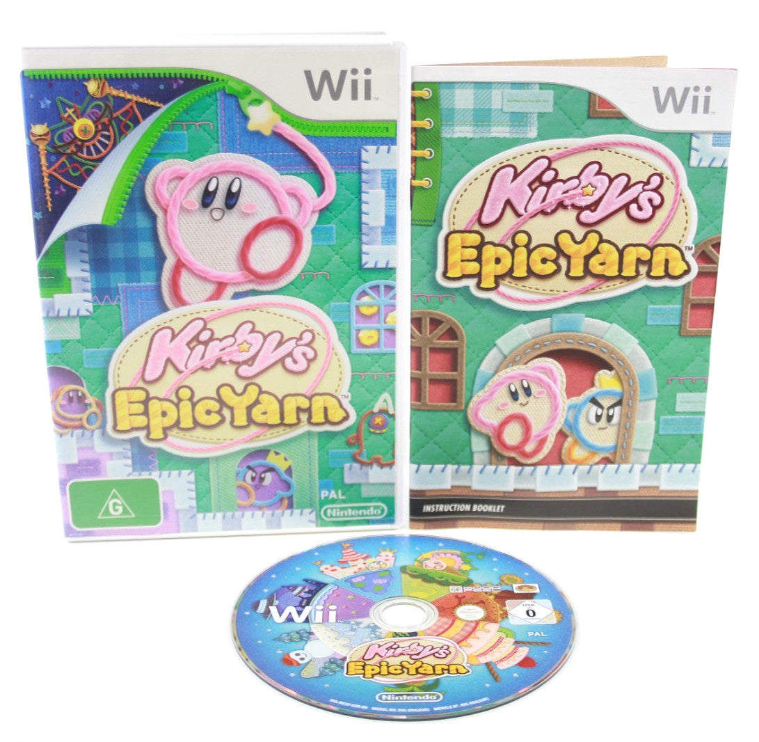 Kirby's Epic Yarn - Nintendo Wii [PAL] - WITH WARRANTY