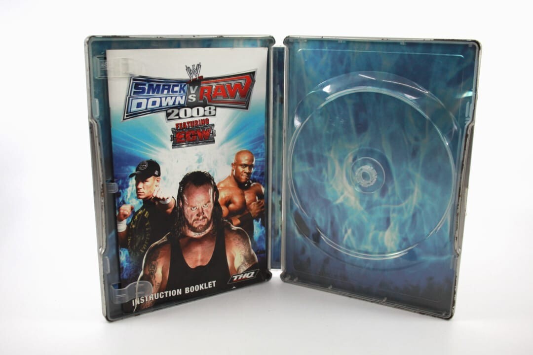 WWE SmackDown! Vs Raw 2008 *Steel Book Only* - Sony PlayStation 2 (PS2) [PAL]