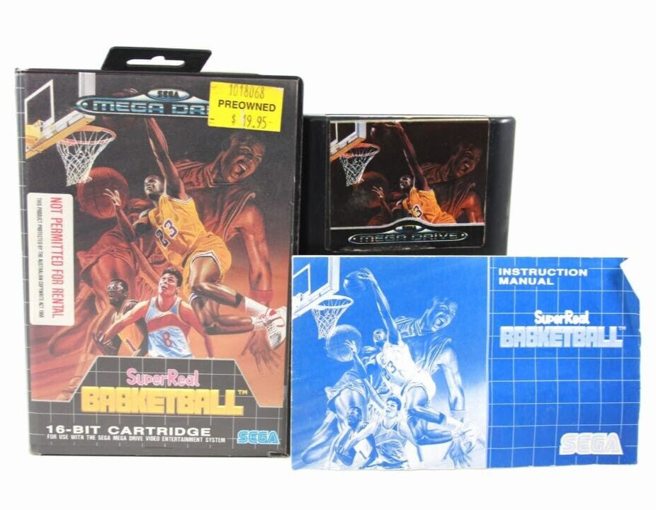 Super Real Basketball  - SEGA Mega Drive [PAL] - WITH WARRANTY