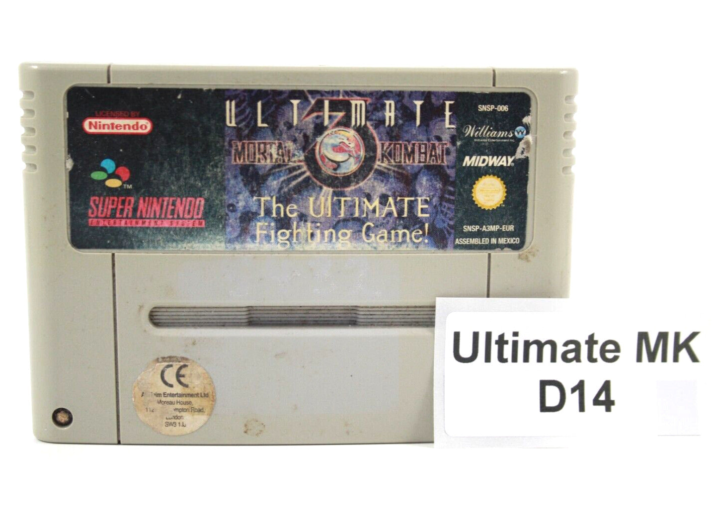 Ultimate Mortal Kombat 3 [CART ONLY] - Super Nintendo (SNES) [PAL] WITH WARRANTY