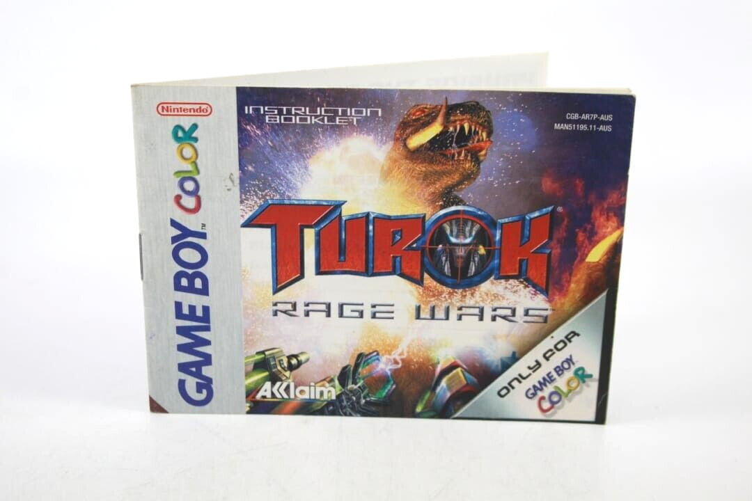 Turok Rage Wars - Nintendo Game Boy Color (GBC) **MANUAL ONLY**