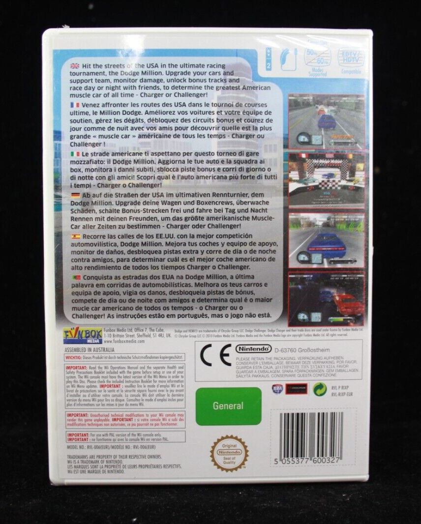 Dodge Racing: Charger Vs Challenger [BRAND NEW/SEALED] - Nintendo Wii [PAL]