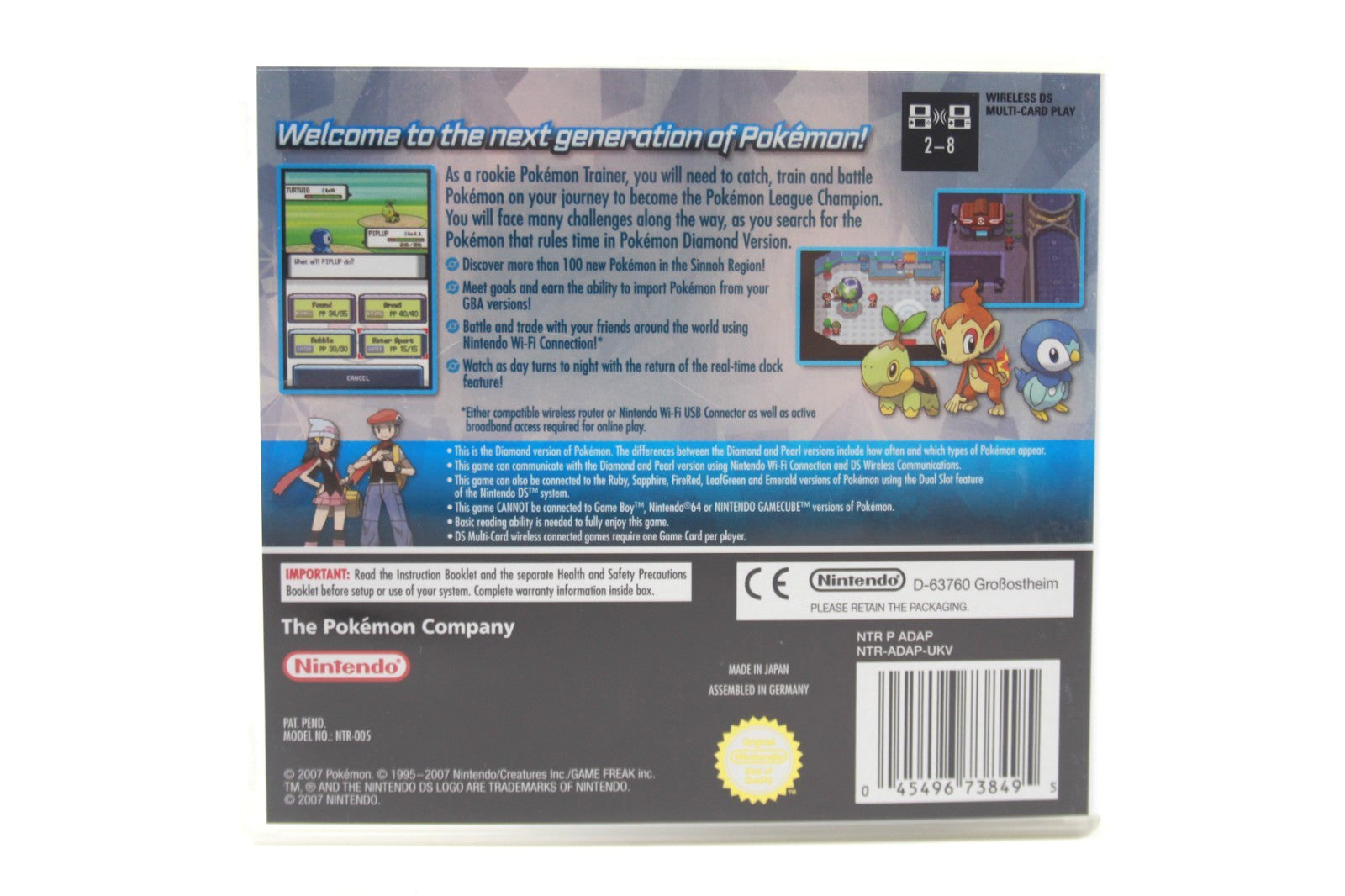 Pokémon: Diamond Version - Nintendo DS [PAL] - WITH WARRANTY