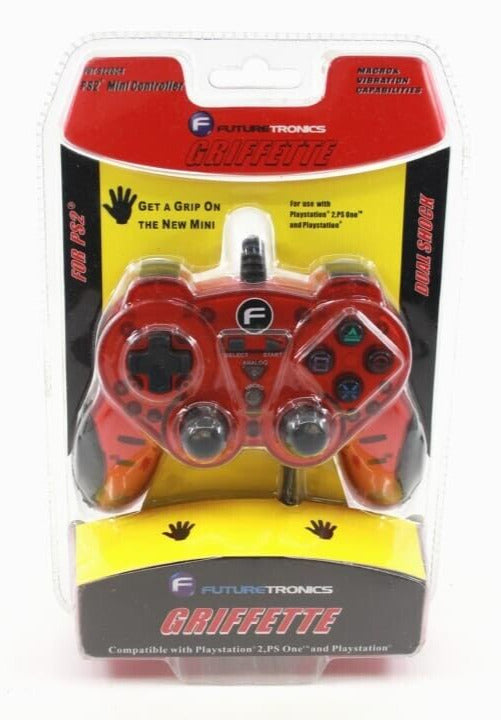 Futuretronics Griffette - Red Dual Shock Controller for PlayStation/PS2