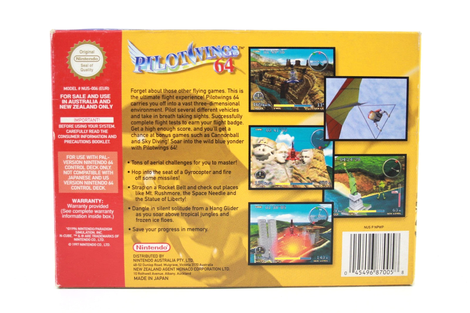 Pilot Wings 64 - Nintendo 64 (N64) [PAL] - WITH WARRANTY