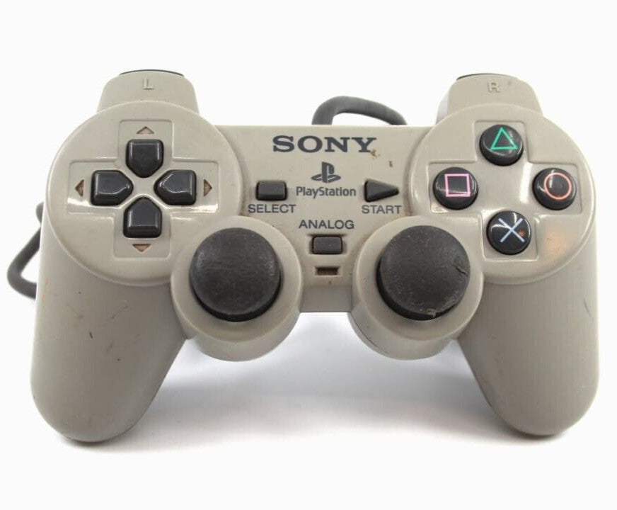 Genuine, Official, Authentic Sony DualShock Controller PS1 Grey, SCPH-1200 (COS)