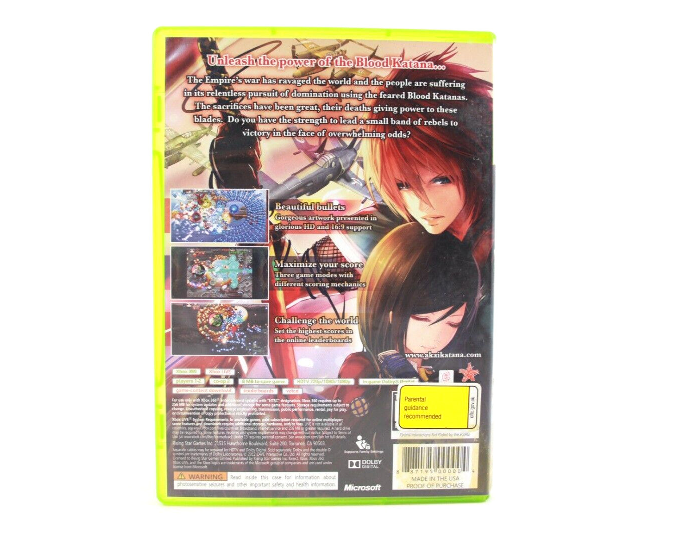 Akai Katana - Xbox 360 [NTSC-U] - WITH WARRANTY