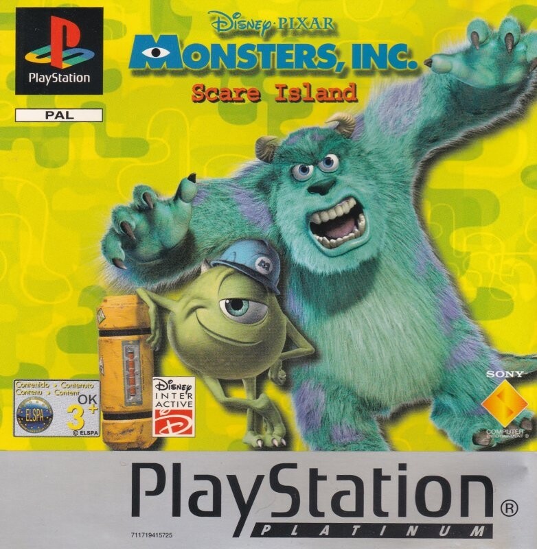 Monsters, Inc. Scare Island [Platinum] [DISC ONLY] (PS1) [PAL] - Inc