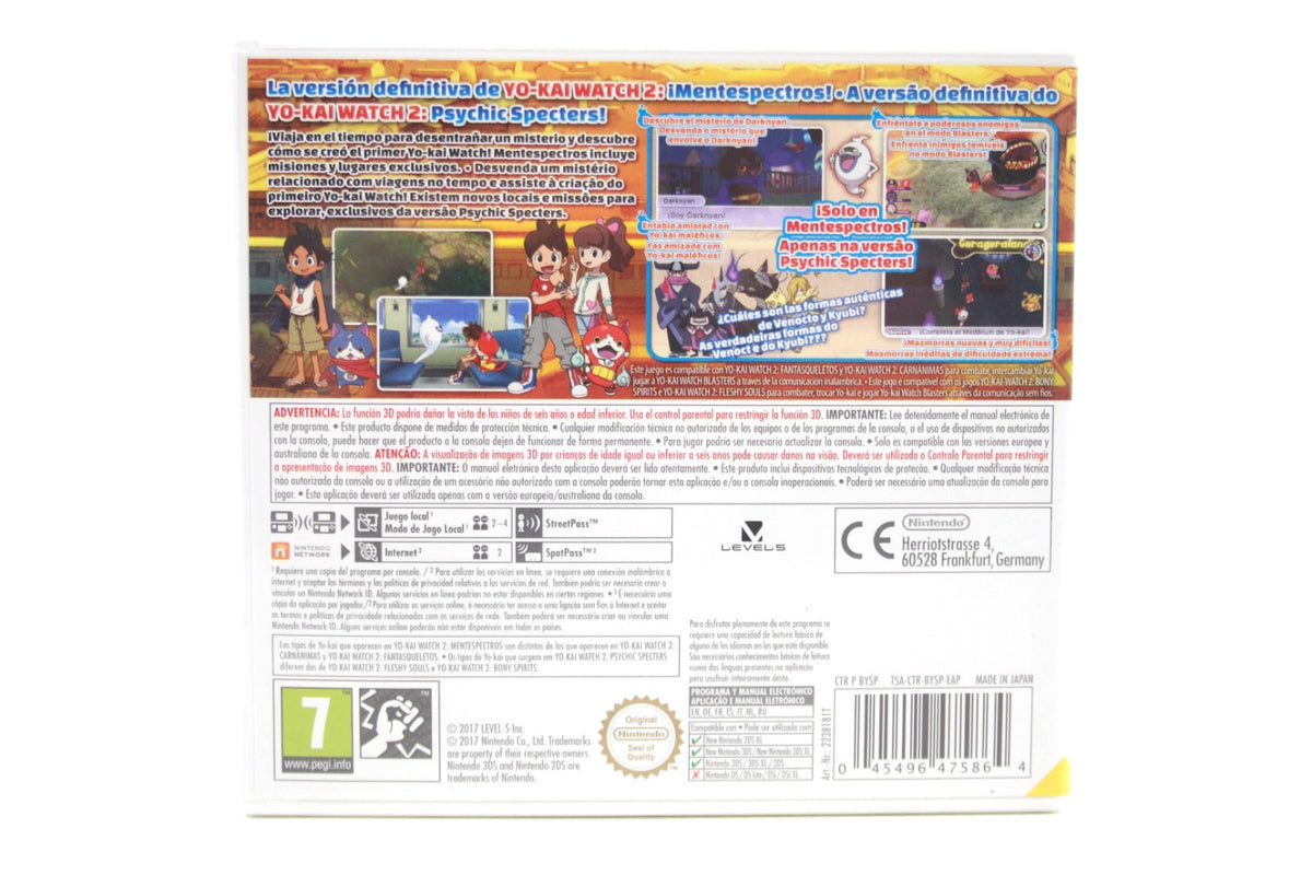 Yo-Kai Watch 2: Psychic Specters - Nintendo 3DS [PAL] - WITH WARRANTY