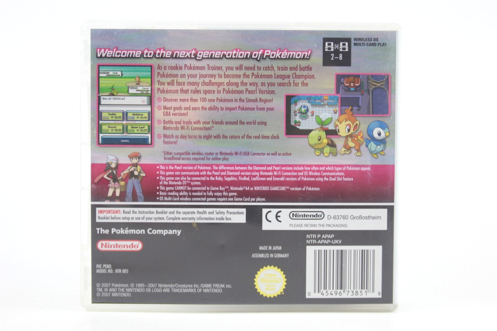 Pokémon Pearl Version - Nintendo DS [PAL] - WITH WARRANTY