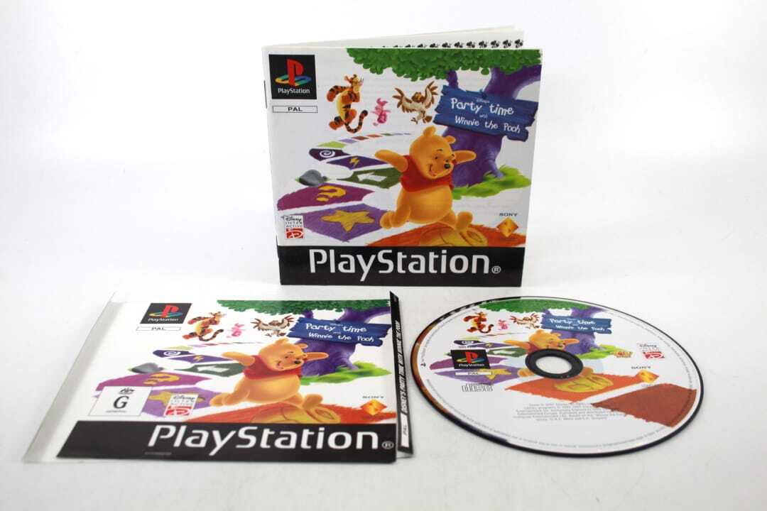 Disney's Party Time With Winnie The Pooh (PS1) [PAL] - WITH WARRANTY - Disneys