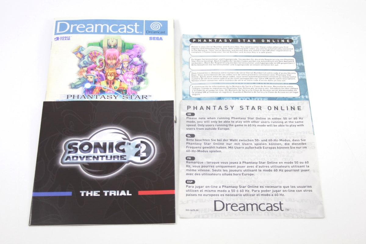 Phantasy Star Online + Sonic Adventure 2 Trial (Dreamcast) [PAL]