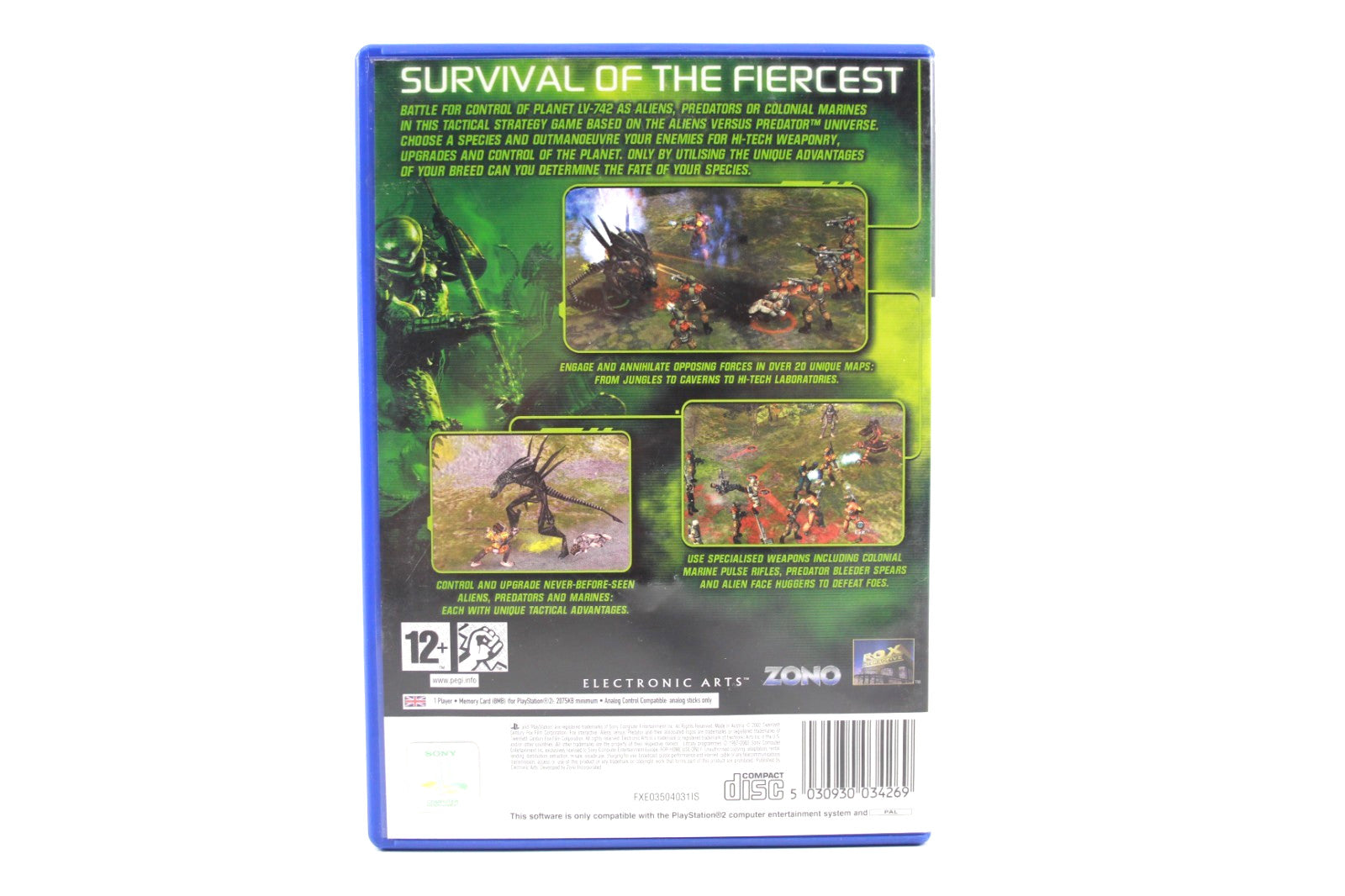 Aliens Versus Predator Extinction - PlayStation 2 (PS2) [PAL] - WITH WARRANTY