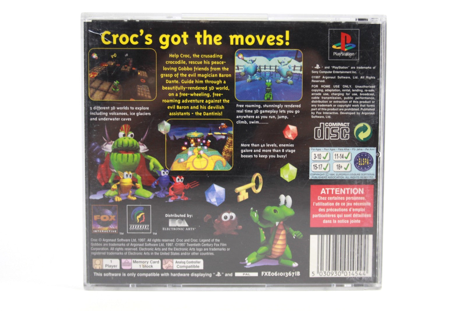 Croc: Legend of the Gobbos - PlayStation (PS1) [PAL] - WITH WARRANTY