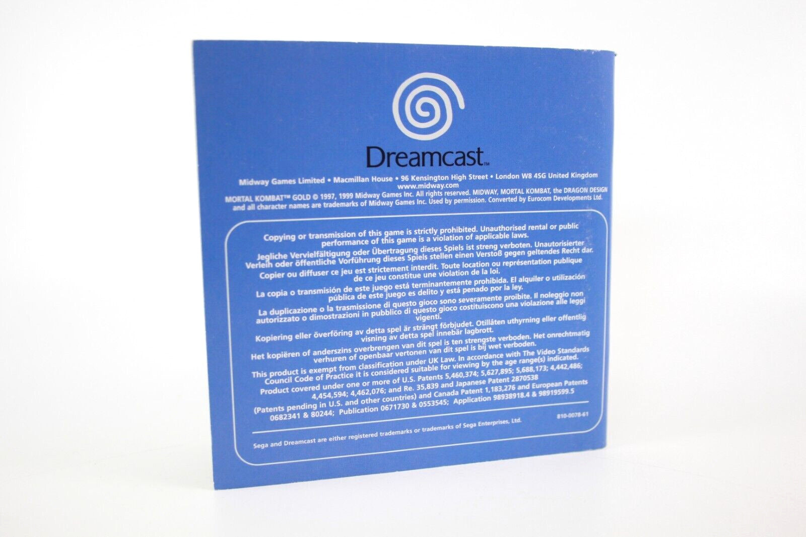 Mortal Kombat Gold - SEGA Dreamcast [PAL] - WITH WARRANTY